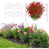 Relaxdays Bordura per aiuole, Set 5 pz, Metallo, HxB: 45 x 50 cm, da Inserire, Nero
