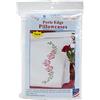 Jack Dempsey Needle Art 1600477 - Federe ricamate a punto croce, motivo rose, 50,8 x 76,2 cm, colore: Bianco