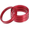 A ABSOPRO Anelli Centrici per Cerchi Auto OD 65.1mm A ID 57.1mm Set di 4 | Diametro Esterno 65.1mm, Diametro Interno 57.1mm, Spessore 10mm, Corregge Vibrazioni, Sostituisce Anelli Di Plastica.
