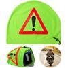 DAWRIS Triangolo di segnalazione per casco da moto, triangolo di primo soccorso, triangolo di emergenza, cappuccio di segnalazione per caschi, copertura per casco da moto, casco da moto, borsa per casco da