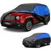 GunHyi Copriauto Gunhyi Impermeabile e Traspirante, Telo per Jeep Renegade, Copriauto Nero e Blu, Telo da Garage Completo per Proteggere da Pioggia, Sole e Polvere.