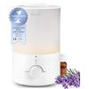LEVOIT Umidificatore Ambiente, Top Fill, 3L/25H di Durata, 28dB Silenzioso, con Luce e Aromaterapia, Auto Spegnimento, Ugello a 360°, Facile Pulizia della Lavastoviglie, per Qualsiasi Camera