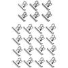 GUTE LINES Fermacarte, Clip Multiuso in Metallo, Pinze Multiuso, Clip del Raccoglitore,Ufficio di Cancelleria Pinze, per Ufficio, Scuola e Famiglia (Argento, 32PZ x 31mm)