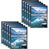 QWORK® 10 Pezzi cornici magnetiche A3, cornice magnetica adesiva per display, nera, per pubblicità, avvisi, documenti