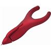 PenAgain - Penna ergonomica con 2 cartucce gratuite, colore rosso