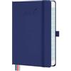 BEZEND Agenda 2026 2027 Giornaliera con Orario - 17 x 12 cm (B6) per Borsa | 16 Mesi Diario Scuola 1 Pagina 1 Giorno (Set.26 - Dic.27), Intervalli di 30 Minuti, Copertina Rigida in Pelle PU, Mirtillo