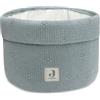 Jollein Cesta Cosy Knit, verde mare, 60% cotone, 40% acrilico, 14 x 18 cm, verde