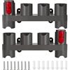 QIMEI-SHOP Supporto per Accessori Porta Aspirapolvere per Dyson V7 V8 V10 V11 Docking Station Organizer con 10 Slot 2 Pezzi Grigio