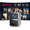 Proiettore Portatile [Netflix Incluso/Dolby] Smart Proiettore 4K 700ANSI, Wifi B