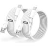 BSTOEM Cavo For IPhone Originale For Apple Certificato MFi,Cavetto USB Lightning Ricarica 2Pezzi 2M+2M For iPhone 14 Pro Max/13/12/11/XR/XS/X 8/7/6s/6/5/Plus/SE/SE 2/iPad Mini 4 caricatore cavi