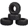 KEEDA Pneumatici in gomma da 1,9 pollici, per 1:10 RC Rock Crawler Car SCX10 D90 D110 TF2 TRX4 (A)