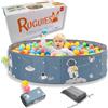 RUGUIES- Piscina di Palline per bambini- Piscina con Palline Pieghevole- Parco giochi con Palline- Per uso Interno ed Esterno- Piscinetta Portatile- (Palline non Incluse) (SPACE 120x30cm)