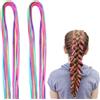 KEYRI 70 Pezzi Extension Capelli Colorate, Ciocche Colorate per Capelli Bambina Estensioni Capelli Trecce Accessori Capelli Donne Extension Treccine Finta per Ragazze Partito Festival