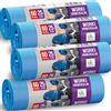 Anna Zaradna Sacchi 60 Litri Blu con Manici - Pacco da 100 Pezzi Grandi Resistenti e con Chiusura a Coulisse per Rifiuti Voluminosi