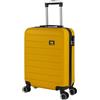 SKPAT - Bagaglio A Mano Rigido Leggero Bagaglio A Mano 55X40X20 con 4 Ruote Silenziose Trolley Cabina Viaggio Aereo Ergonomico Durevole. Compatibile Ryanair, Giallo