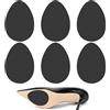 LLMSIX 6 suole in gomma da incollare, in silicone, antiscivolo, suola antiscivolo per scarpe, suola antiscivolo, per scarpe e tacchi alti, protezioni per suola (nero)