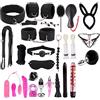 Riiriou Bondage Set SM Sex Restraints Erotic 27 Pieces Fetish Leather Sex Toys SM Gioco pazzo con manette e set di plug anali grossolani Perfect Sex Toys erotici per coppie