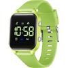 Timever orologio digitale bambina bambini con contapassi,sveglia,cronometro,luce,data-orologio per ragazzi e ragazze senza app e telefono con cinturino in silicone
