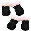 HDGSAFD 4 Scarpe per Cani, Scarpe Calde per Cani, Forniture per Animali Domestici, Scarpe Antiscivolo per Cani, Attrezzatura Invernale da Esterno per Animali Domestici