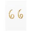 Desigual, Orecchini a spirale con stelle placcati in oro Zalio, Donna, U