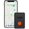 SinoTrack GPS Tracker 4G - Mini dispositivo di localizzazione per bambini, anziani e pazienti con demenza - monitoraggio live della posizione con funzione di allarme lunga durata della batteria