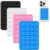 JRILUO Set di 4 Supporti a Ventosa per Smartphone con 24 Ventose in Silicone, Supporti Portatili Antiscivolo, Rimovibili e Riutilizzabili, Ideali per Phone, Selfie, Video e Viaggi