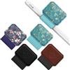 FINTIE 4 Pezzi Portapenne Autoadesivo Compatibile con Apple Pencil Pro, Apple Pencil (USB-C) & 2a/1a Gen e Penna Stilo - Elastico Pen Holder per Tablet, Notebooks, Calendario, Colori misti