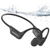 MONODEAL Cuffie Conduzione Ossea Subacquee per Piscina IPX8 Impermeabile Bluetooth 6.0 Auricolari MP3 Subacqueo 16G Auricolari Sport per Nuoto, Corsa