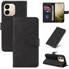LACAE Cover a Libro per Oppo A6x 5G 4G / A6 5G 4G - Custodia Flip PU Pelle con Porta Carte, Supporto, Magnetica Case (Black)
