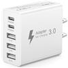 Bamkey Caricatore Viaggio USA, Adattatore Presa USA, Adattatore Canada con 2 Porte USB-C Ricarica Rapida & 3 USB-A per USA/Canada/Messico/Giappone, Spina Americana Tipo A/B 50W, Kit Viaggio USA