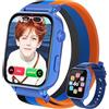 PTHTECHUS Smartwatch Bambini con Telefono 4G GPS Videochiamata Chat Vocale Contapassi Camera Modalità Classe Gioco, Orologio Smartwatch Bambino Bambina, Regalo per Ragazza e Ragazzo 4-12 Anni (Blu-5S)