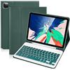 SOPPY Custodia con tastiera Bluetooth per iPad Air 11 (M3 2025 / M2 2024), Air 5a/4a generazione, iPad Pro 11 (1a/2a/3a/4a generazione), custodia per tastiera rimovibile, con slot per matita