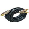 Dynavox cavo stereo RCA, contatti placcati in oro, adatto per dispositivi audio con connettori RCA come amplificatori, lettori CD, ricevitori AV, colore nero/rosso, lunghezza 6.0m