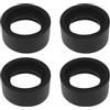 SG Store Coppe oculari binoculari per binocolo, 2 paia, 32-36 mm, accessori per microscopio stereo, in gomma morbida, angolo piatto, 4 pezzi