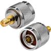 Vecys RP-SMA Femmina a Tipo N Maschio Adattatore RP-SMA Wifi Antenna Adattatore per Wlan Outdoor Antenna Wlan 4G Wifi Router Wirelesse Router Bluetooth (2 pezzi)