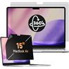 Mamol 360° Filtro Privacy per MacBook Air 15 Pollici | M5 2026/ M4 2025/ M3 2024/ M2 2023, non rimovibile, filtro anti spia/blu luce filtro schermo privacy per Mac 15.3