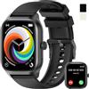 zaisia Smartwatch Uomo Donna con Chiamare/Rispondere, 2.01 Molteplici modalità Sportive Orologio Smartwatch con Contapassi/Sonno/Cardiofrequenzimetro, IP68 Orologio Intelligente per Andorid iOS