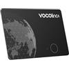 VOCOlinc Air Tag Card Compatibile con Android Google Funzioni Trova o iOS Apple Dov'è App, Ricaricabile Wallet Tracker Card Thin, Bluetooth Localizzatore per Portafoglio/Bagaglio/Zaino Borsa, 1 Pezzi
