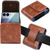 Miimall Custodia a fondina per Samsung Galaxy Z Flip 6/5/4/3, Motor Razr 50 Ultra/50/40 ultra/40, con clip in metallo, chiusura magnetica, custodia in pelle con clip da cintura per Z Flip 6 5 4 3,