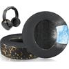 SOULWIT Cuscinetti Auricolari in Gel di Raffreddamento Ricambio per Sony MDR-XB950 XB950BT XB950B1 XB950N1 XB950AP Over-Ear Cuffie, Padiglioni con Schiuma di Memoria ad Isolamento Rumore - Nero Oro