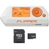 Barium Electronics Flipper Zero Starter Kit — Flipper Zero | Scheda Micro SD da 32 GB fino a 120 MB/s | Adattatore da MicroSD a SD