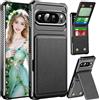 Fofvccv Custodia Portafoglio per Google Pixel 10 Pro XL con Porta Carte,Pelle PU Wallet Case Flip Libro con Supporto Chiusura Magnetica Blocco RFID per Uomo Donna per Pixel 10 Pro XL - ZM Black