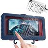 QeeHeng Supporto per telefono doccia, custodia impermeabile per cellulare, mensola per telefono da bagno, specchio doccia in vetro, supporto per telefono impermeabile, anti-appannamento (blu)
