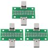 EMSea Scheda di prova USB-C maschio a femmina 3pcs per test di linea dati USB e prodotti elettronici fai da te