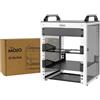 Tecmojo Mini-Rack da Tavolo da 10 Pollici 6U, Profondità 200mm, Armadio di Rete con Alloggiamento per SBC, Scheda Adattatore da Micro-HDMI a HDMI e Pannello di Copertura, Bianco