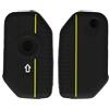 kwmobile Cover Chiave Moto Compatibile con BMW R1250GS C400X C400GT F900R F750GS R1200GS GS1250 Case - Custodia Chiavi Copri Telecomando - Copertura Chiave Moto - Silicone - Nero/Giallo