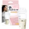 Tommee Tippee Closer to Nature Breast Milk Storage Bags, Pre-Sterilised Stand-Up Pouches, Secure Double Seal, Single Use, 350ml Capacity, Pack of 36