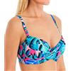 Pour Moi? Donna Free Spirit Lightly Padded U/w Twist Front Top Parte Superiore del Bikini Not Applicable, Lagoon, 32D