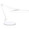 Neatfi Lampada da Scrivania a LED, 4 Livelli di Luminosità,117 LED SMD, Dimmerabile, Luce per Compiti di Alta Qualità per Casa (Bianco, Non-CCT con base)
