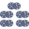 QUARKZMAN Set di 5 bottoni automatici da cucire, 25 mm, in metallo, per chiusura borse, vestiti, cucito, artigianato, blu navy.